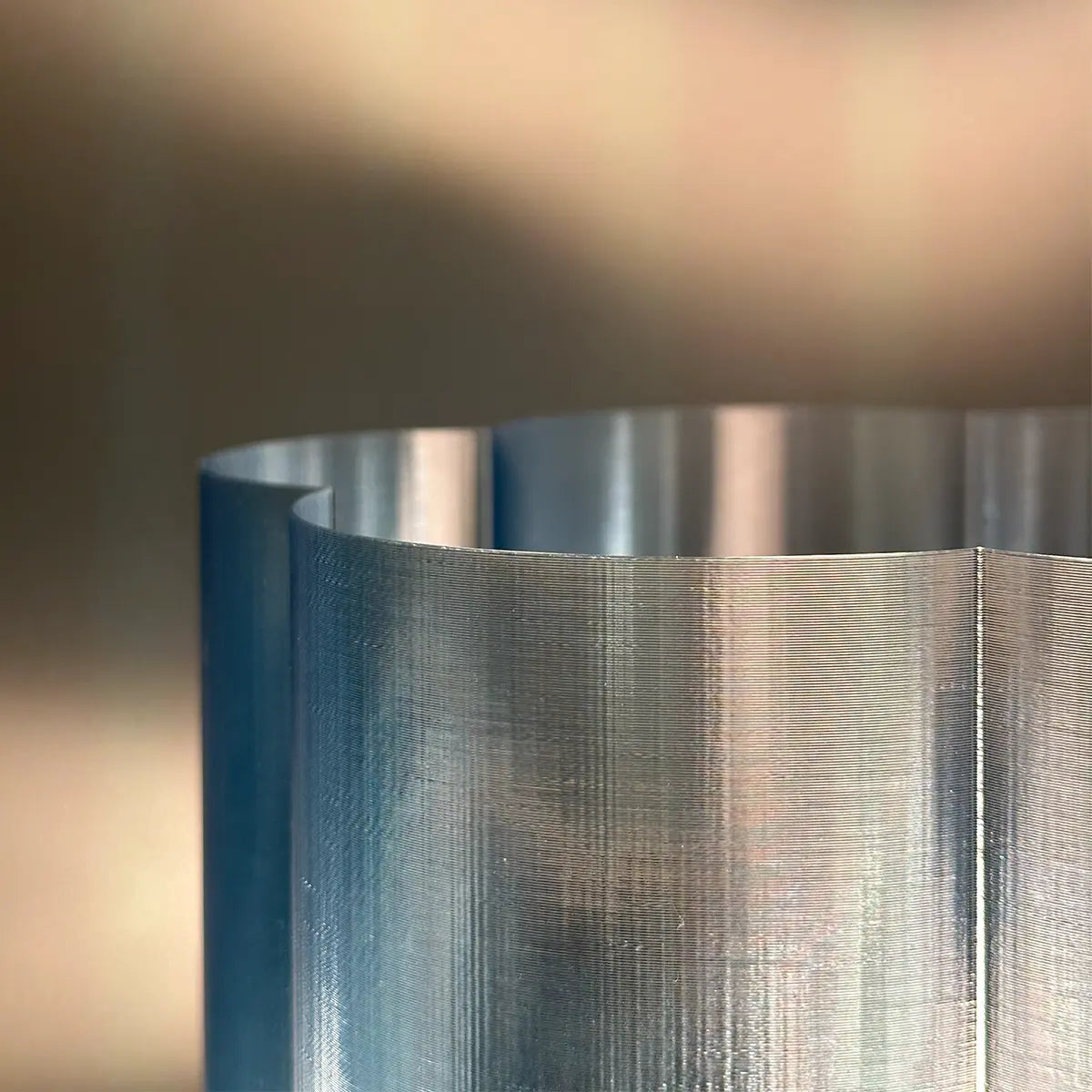 Irma Lamp | Beige & Transparent Blue