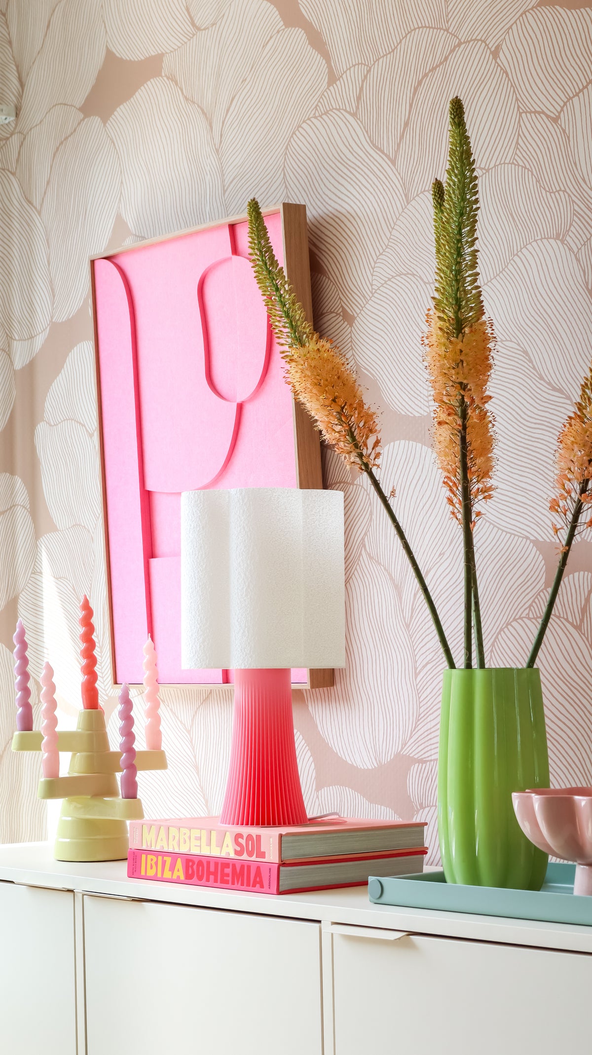 Irma in Lieks Pink Lamp